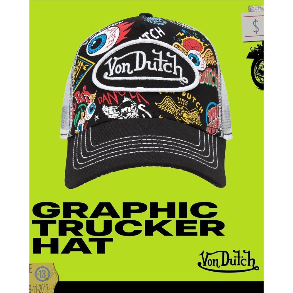 Monogram Trucker Cap Mesh Back Adjustable Snapbac… - image 2